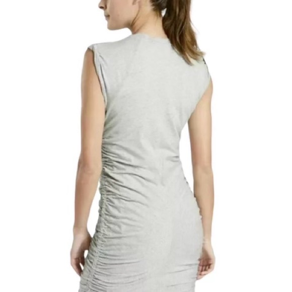 ATHLETA | Apres Convertible Cap Sleeve Ruched Stretch Navy/Black Dress | Small - Picture 5 of 15